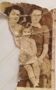 old photo, damaged photo, 1940s